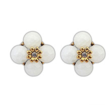 Hot Color Flower Shape Earrings Cheap Gold Plated Jewelry